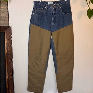 Columbia Men's Two-Tone Blue and Tan Relaxed Jeans